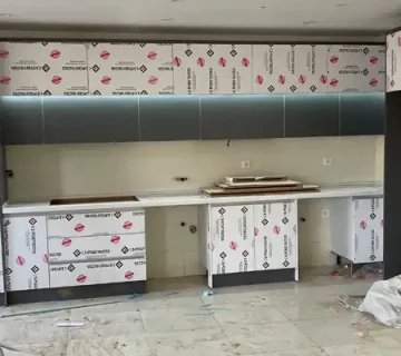نمونه اجرای کابینت های گلاس سوپر مات